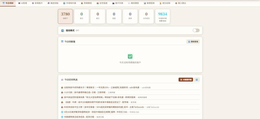 HouseYang 情報引擎實際畫面